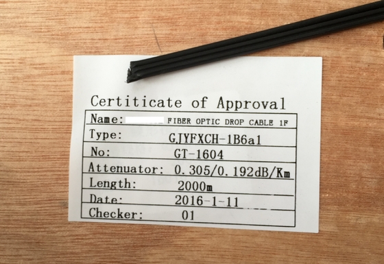 GJYFXCH FTTH Fiber Optic Cable With LSZH Sheath FRP Strength Member